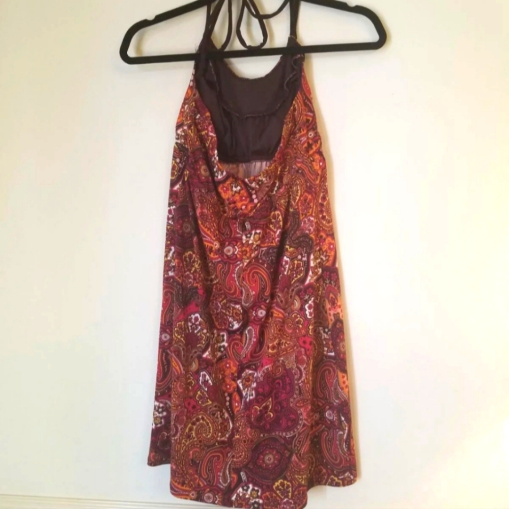 Floral Paisley Summer Halter Dress - Heartsoul - Size Small